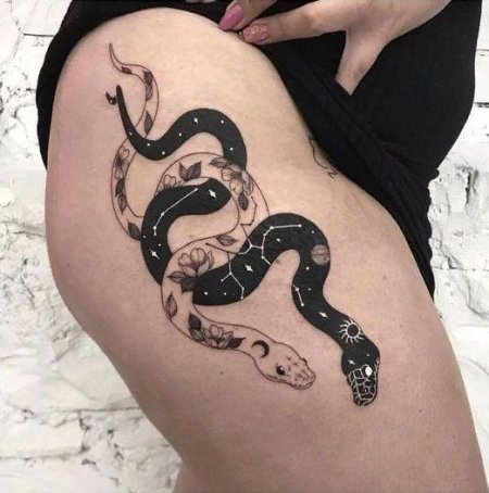 Тату змеи