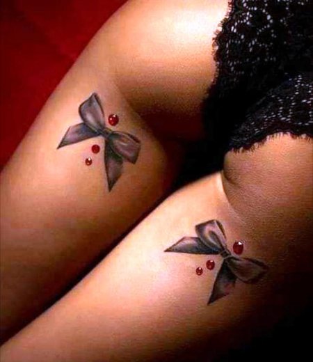 Тату бантик