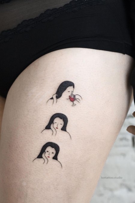 Тату девушек