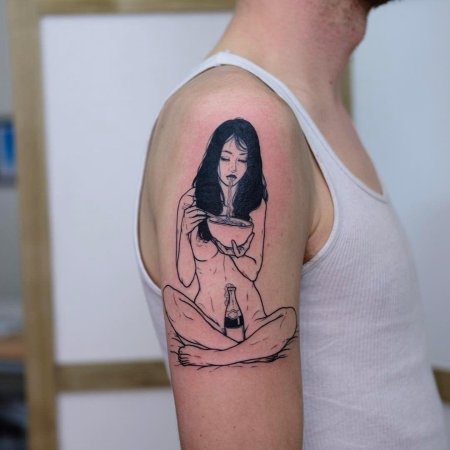 Сэд амиш тату