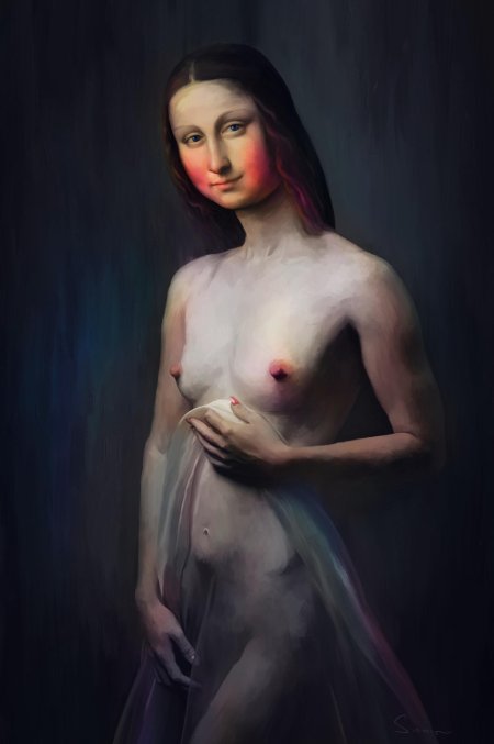 Фотопортрет девушки ню