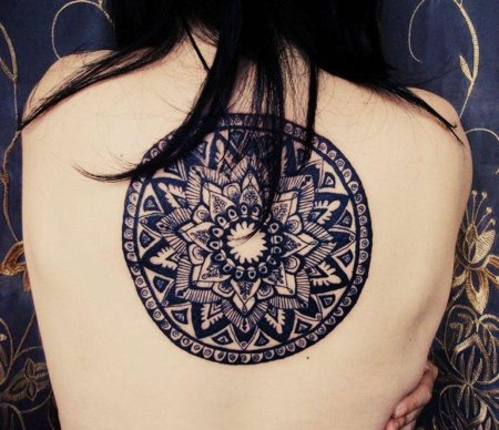 Тату на спине