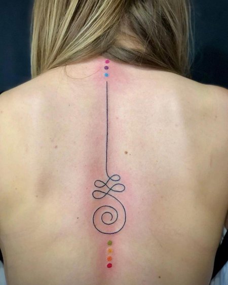 Тату на спине