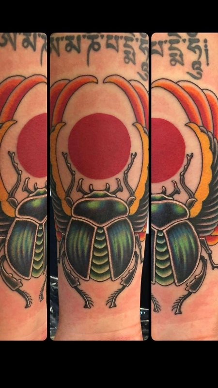 Эскиз тату египетский жук скарабей