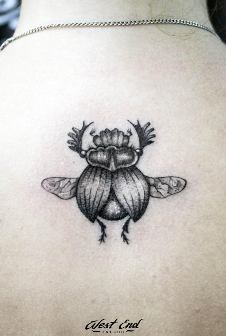 Жук скоробей эскиз тату