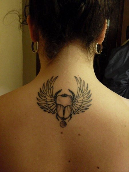 Жук скарабей египет тату