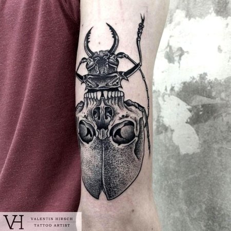 Жук голиаф тату