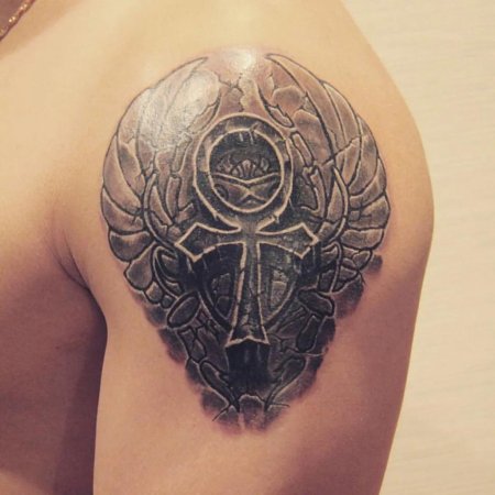 Крест жизни анкх тату