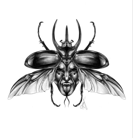 Татуировки насекомых эскизы