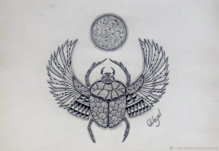 Египетский жук скарабей