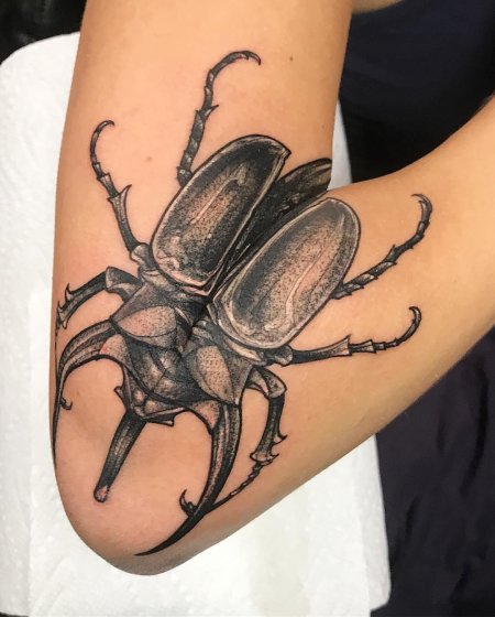 Жук скарабей тату