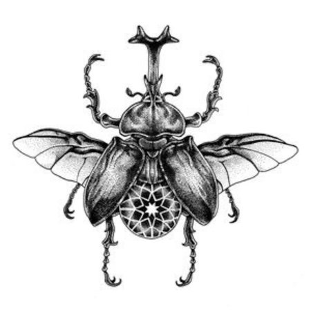 Жук скарабей тату эскизы