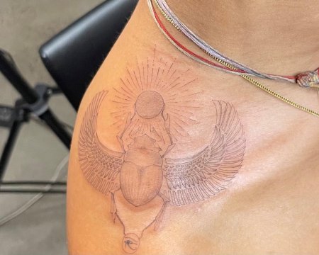 Скарабей тату