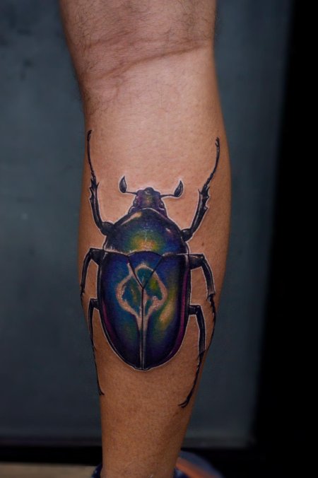 Жук бронзовка тату