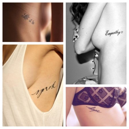 Модные татуировки для девушек