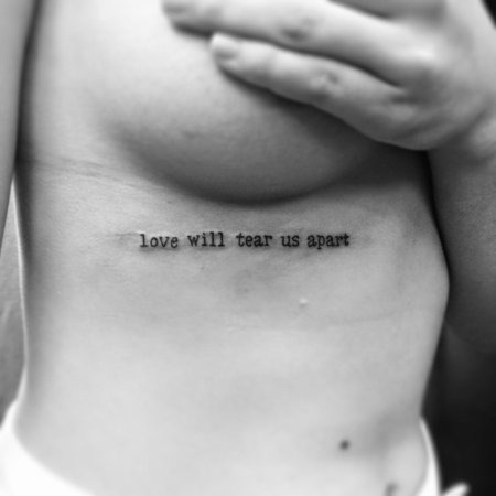 Love will tear us apart тату