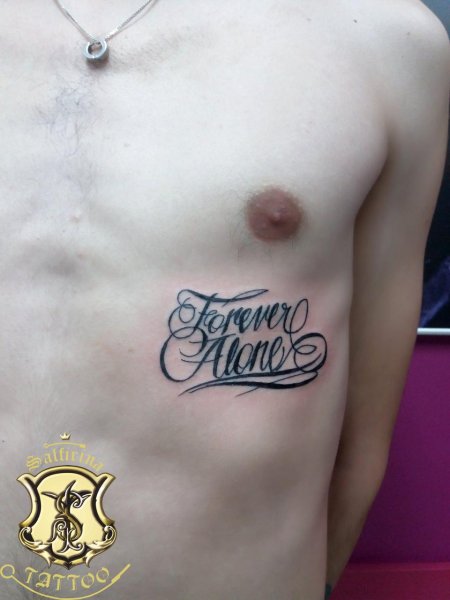 Татуировка надписи