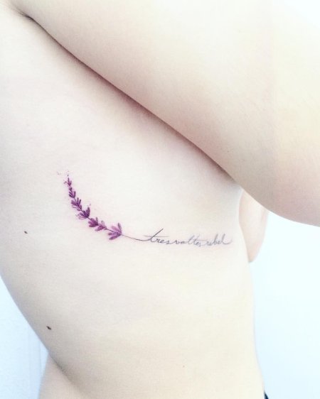 Тату лаванда