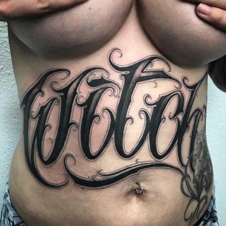 Тату на животе мужские