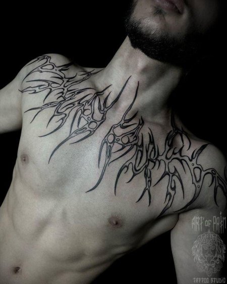 Эскизы на грудь мужские тату