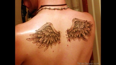 Крылья тату