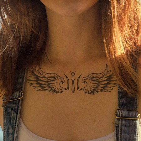 Angel wing tattoo