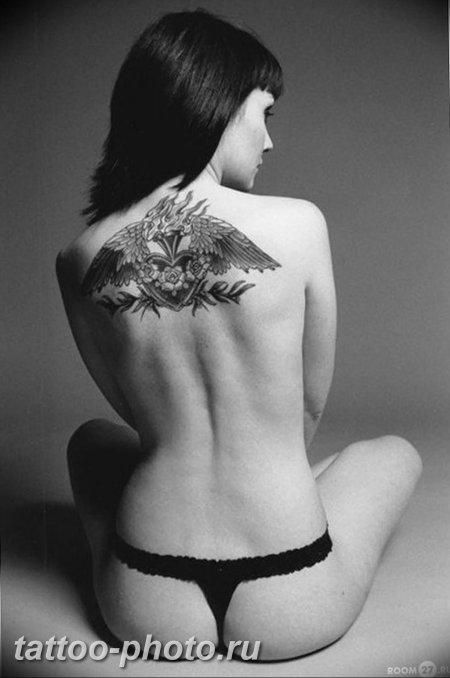 Тату на спине для девушек