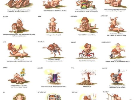 Различные позы камасутры