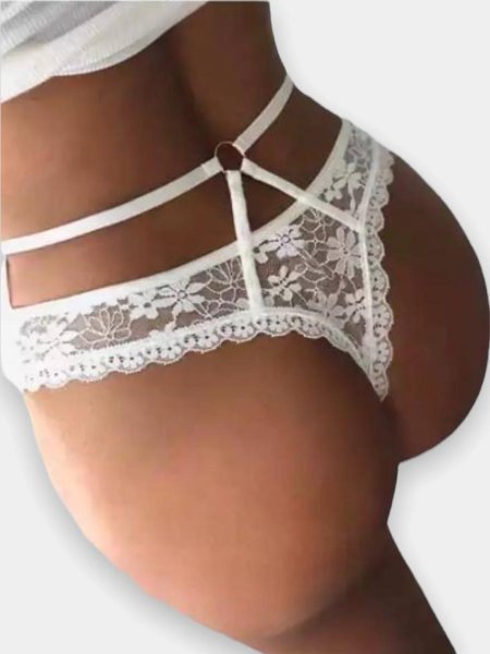 Трусы стринги женские кружевные с доступом