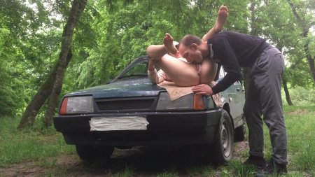 Порно на машине