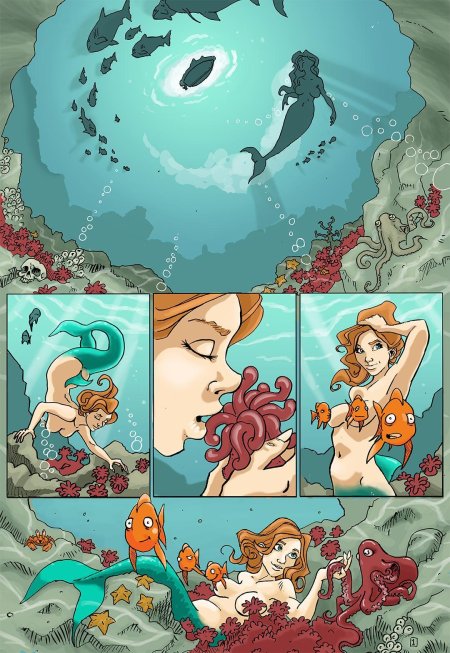 Иллюстрация русалочка