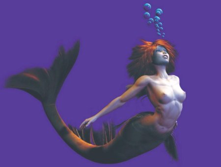 Русалка с большими сиськами