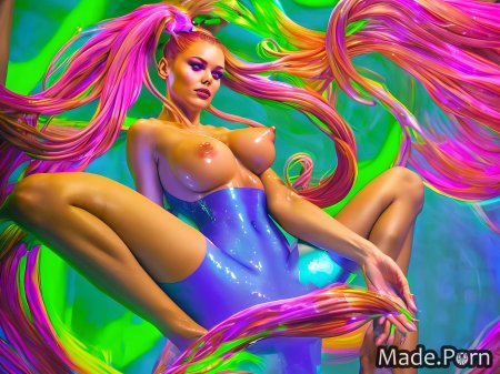 Неоновые волосы