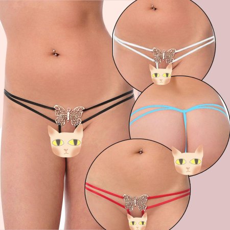 Голые в стрингах бабочка