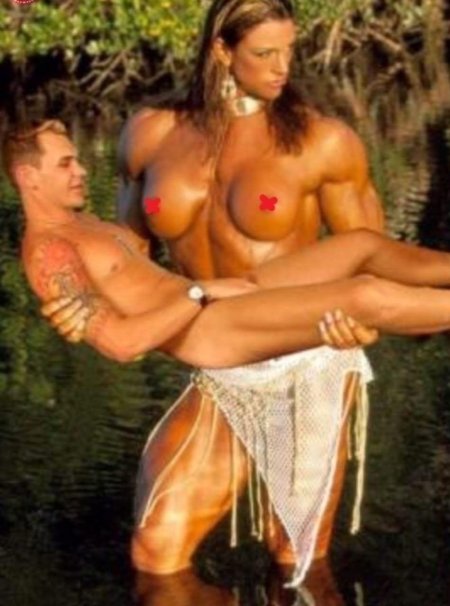 Накаченная женщина