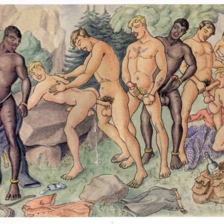 Голые древние люди