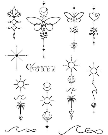 Татуировки эскизы маленькие