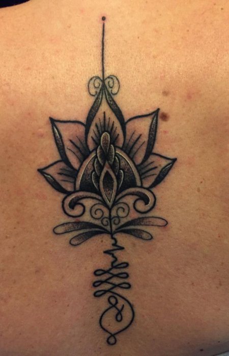 Тату уналоме лотос цветок жизни