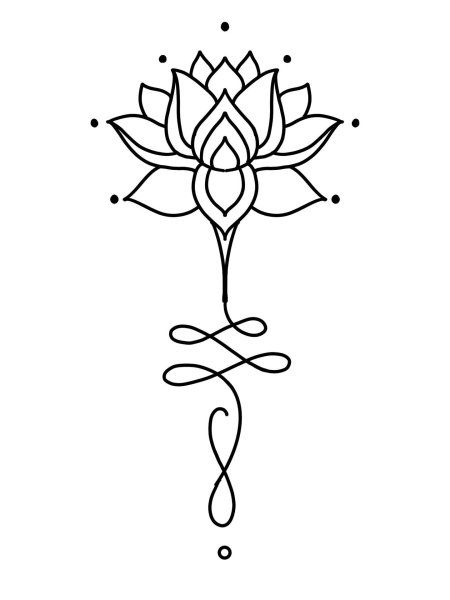 Цветок татуировка