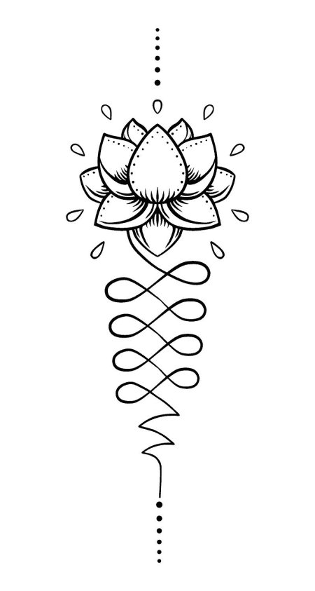 Уналоме с лотосом эскиз