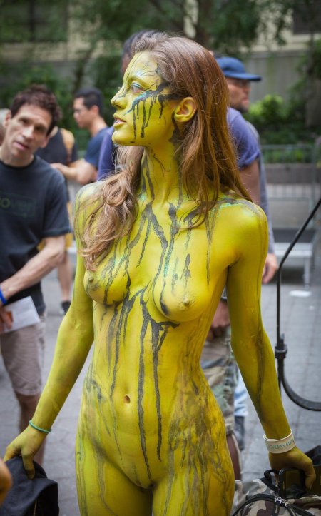 Nude body painting