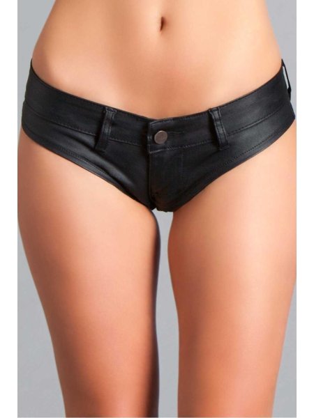 Кожаные шортики женские