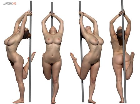 Голые женщины с разных ракурсов