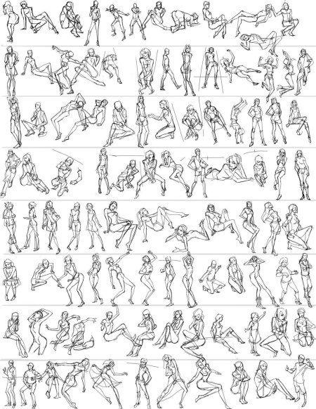 Эротические позы рисунки