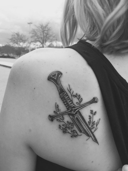 Тату властелин колец нарсиль