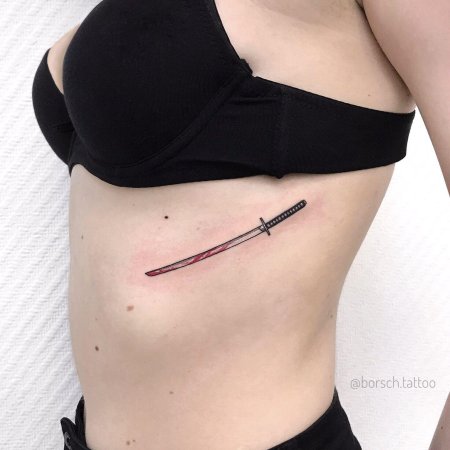 Тату катана