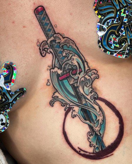 Татуировка катана