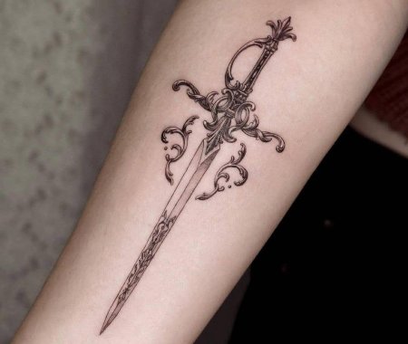 Меч тату