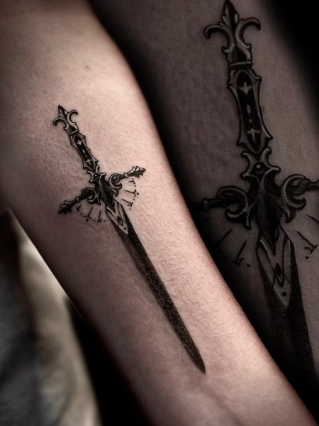 Меч тату