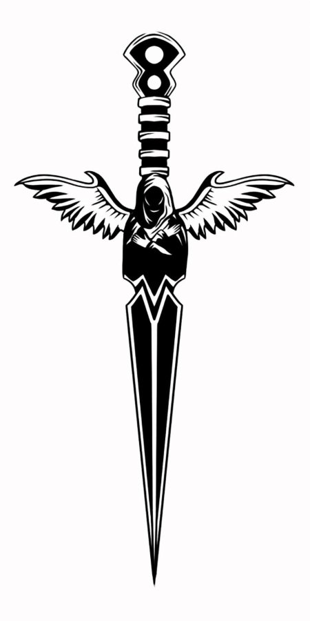 Меч эскиз тату